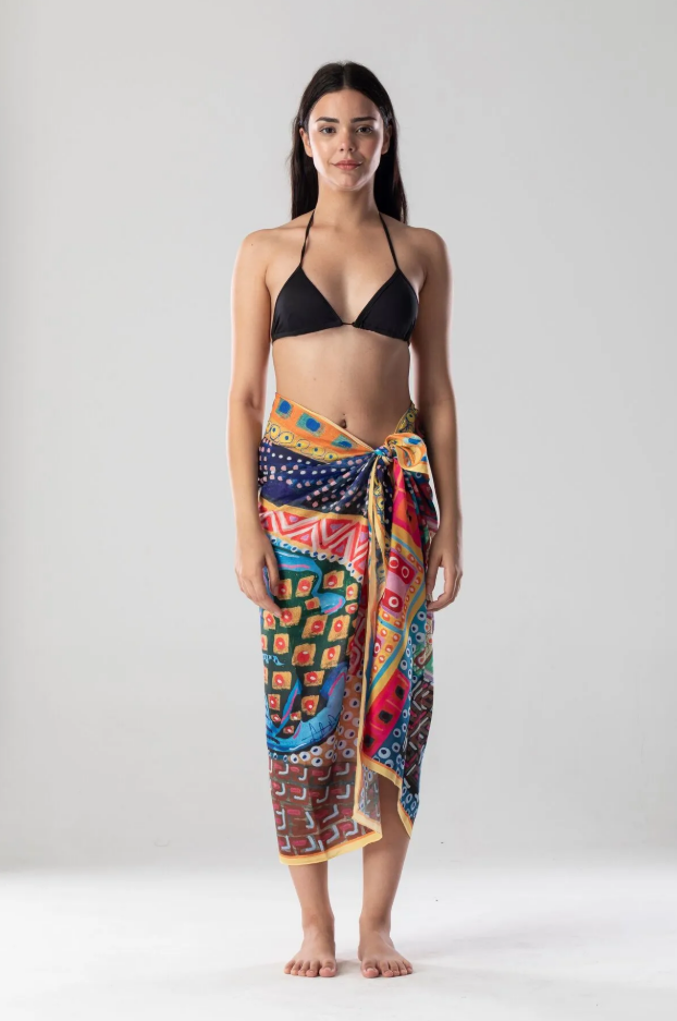 Özel Tasarım Anadolu Esintisi Serisi Çok Amaçlı Şal Pareo Eşarp