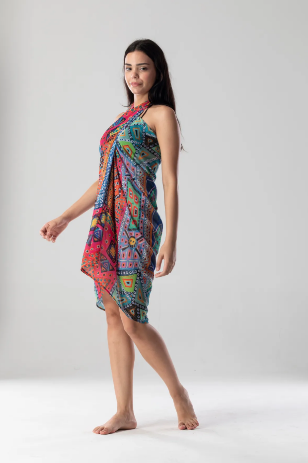 Özel Tasarım Anadolu Esintisi Serisi Çok Amaçlı Şal Pareo